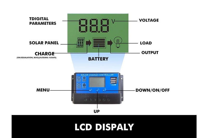 KDS Solar Panel Controller 10A