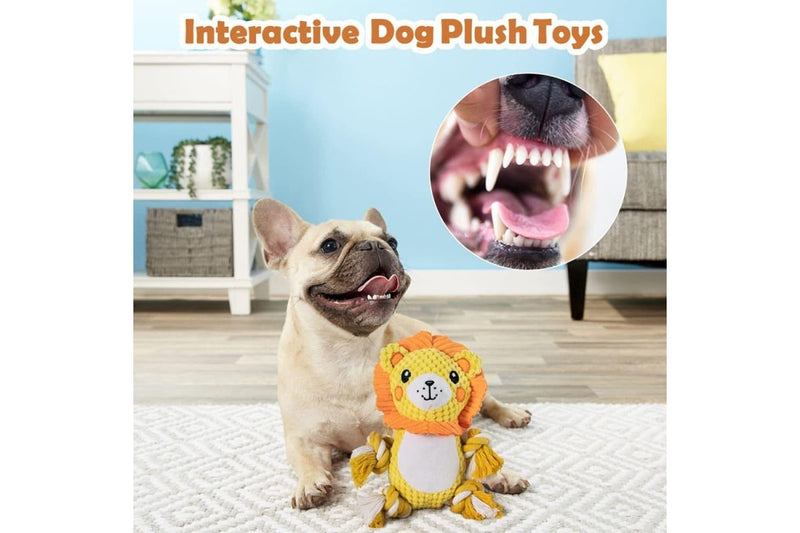 Lightweight Durable Teeth Cleaning Squeaker Dog Rope Pet Toy For Puppy Small And Medium Dogs