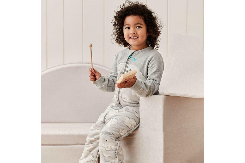 Love to Dream: Sleep Suit Extra Warm 3.5 Tog - South Pole Grey (Size 2)