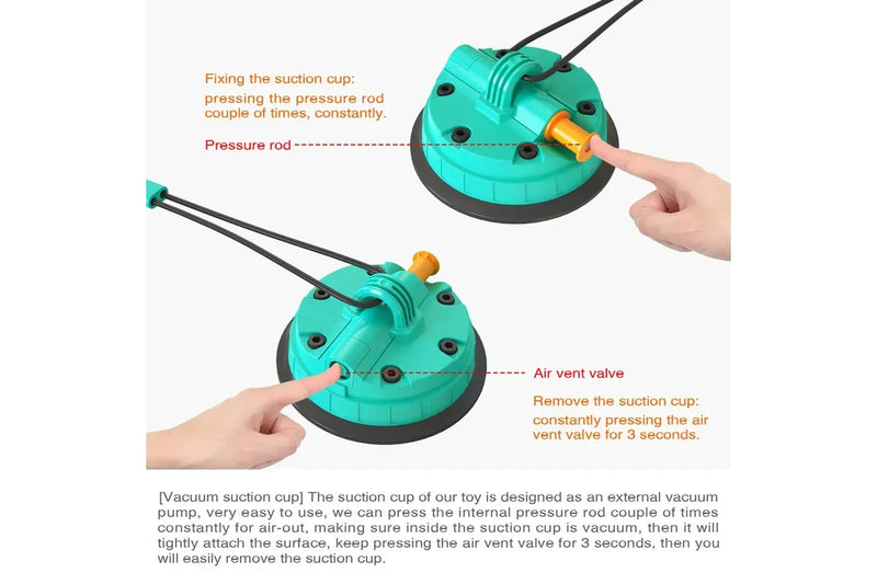 Dog Molar Bite Toy Multifunction Pet Chew Toys Upgraded Double Suction Cup Dog Pull Ball (Color:Green)