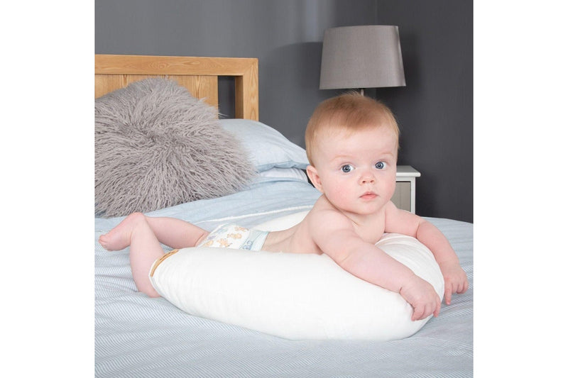 Cuddle Co: Organic Cotton Feeding & Infant Support Pillow - White