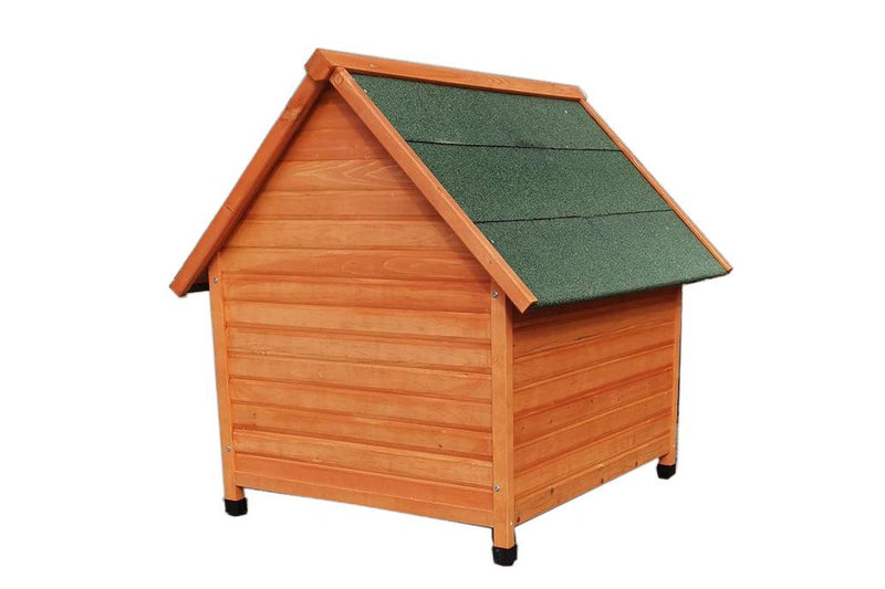 Solid Wood Outdoor Dog House With Asphalt Roof - Extra Large