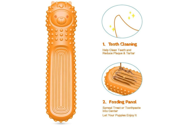 Non-toxic Rubber Teeth Cleaning Alpaca Shaped Chew Stick Toy For Medium Small Dog