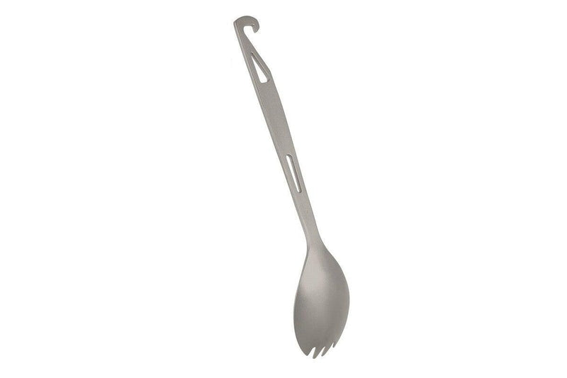 Lixada Titanium Spork With Bottle Opener Lightweight Outdoor Dinner Spoon Fork Travel Camping Backpacking - Standard