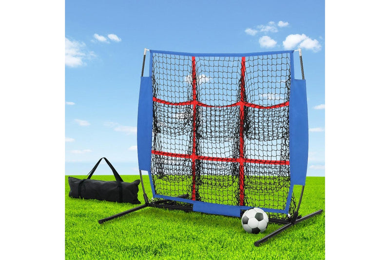 Everfit Football Net Baseball Pitching Soccer Goal Training Aid 9 Target Zone - One Size