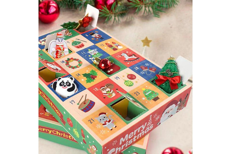 5Pcs Empty Christmas Advent Calendar Boxes to Fill 24 Days Countdown Calendar for Xmas Goody Ornaments