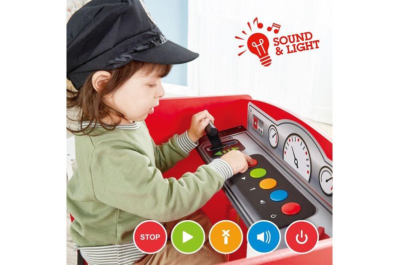 Hape: Ride-on & Foldable Table - Fire Engine