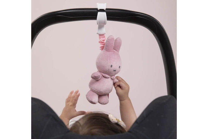 Miffy: Clip & Go Jiggler Toy - Pink Rib