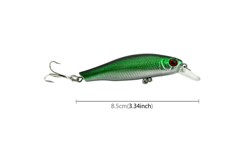 6 Piece Minnow Fishing Lure Set 8.5cm 8.9g