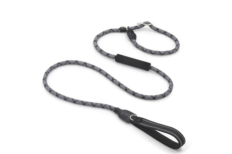 Reflective Leash With Comfortable Diving Cloth And Foam Double Handle