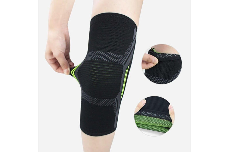 Single Knitted Nylon Sports Knee Pad Riding Protective Gear Running Basketball Skipping Rope Warm