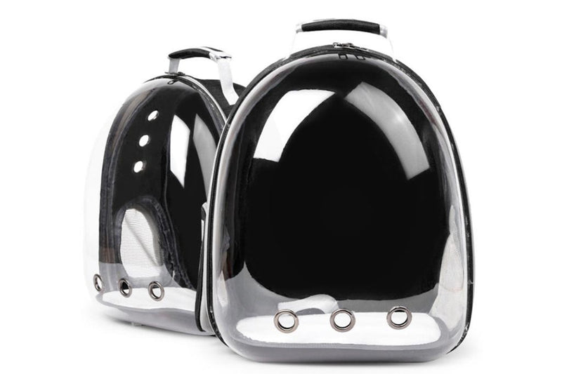 Cat Transparent Bubble Backpack Carrier - Black