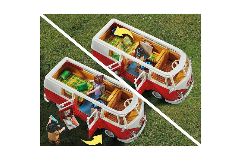 Playmobil Volkswagen T1 Camper Van Kids Children Interactive Play Toy Playset 4+