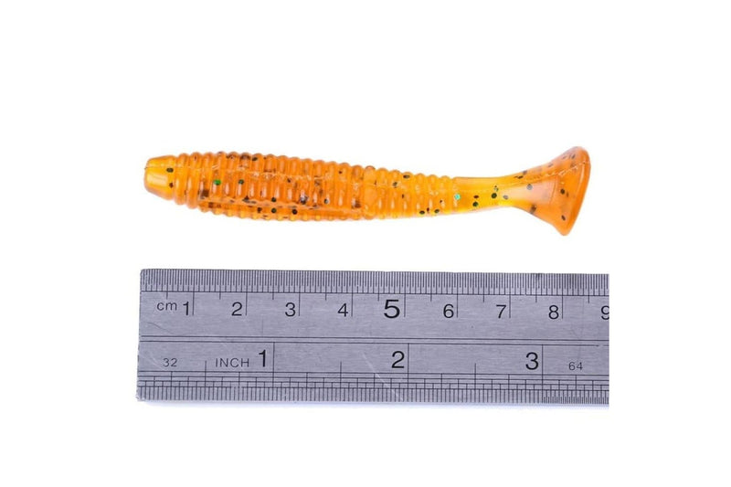 5 Piece 8cm/5g Soft Fishing Lure With Screw Tail