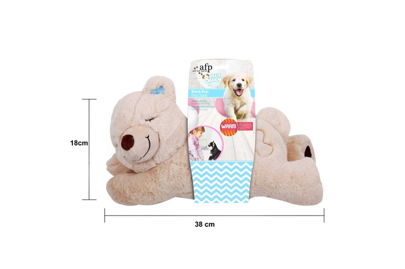 Puppy Warm Toy Bear Dog Heat Pack Comfort Plush Soft Toys Feeling Sleep Aid AFP