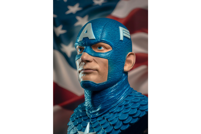 Captain America - Legends in 3D 1:2 Scale Bust