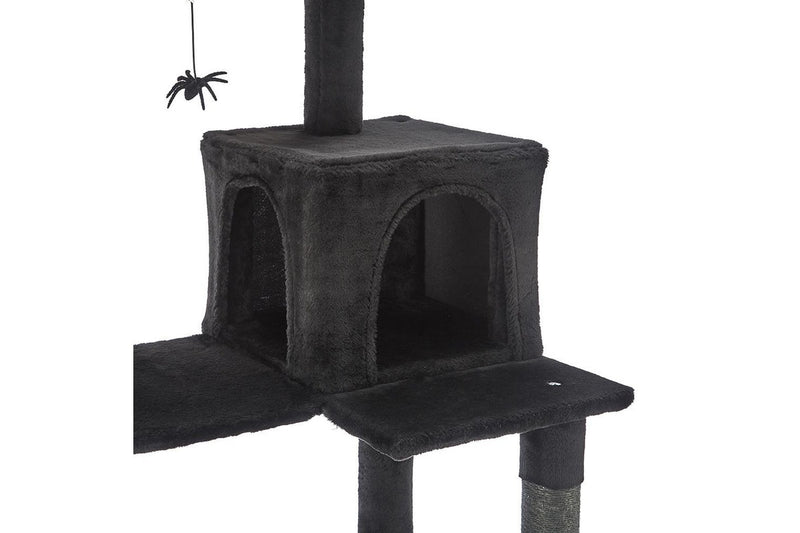 Zoomies Gothic Black - Medium Cat Scratching Post Tree - 118cm