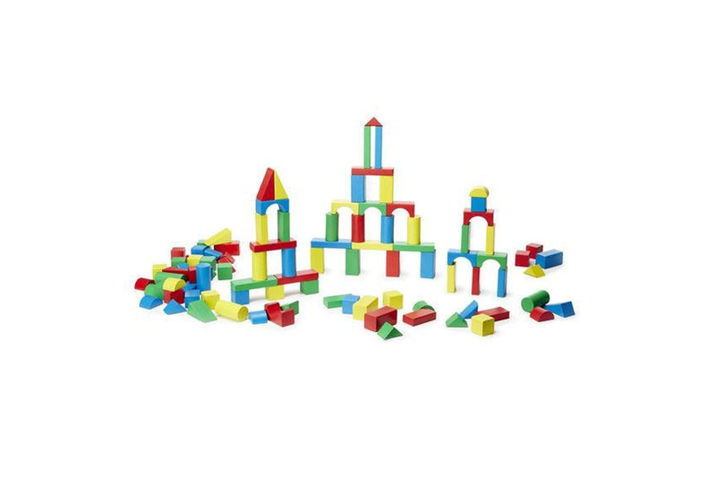 Melissa & Doug: Wood Blocks - 100-Piece Set