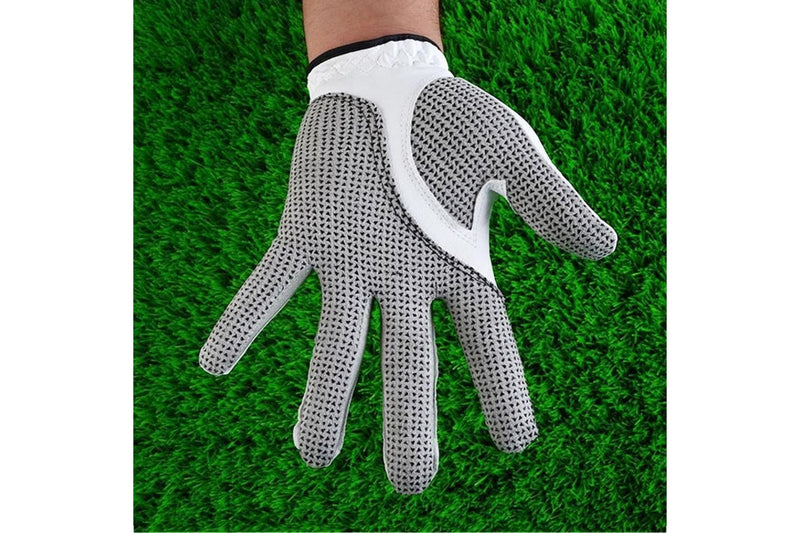 Left Hand Sheepskin Anti-Slip Particle Golf Men Gloves - Size 26#