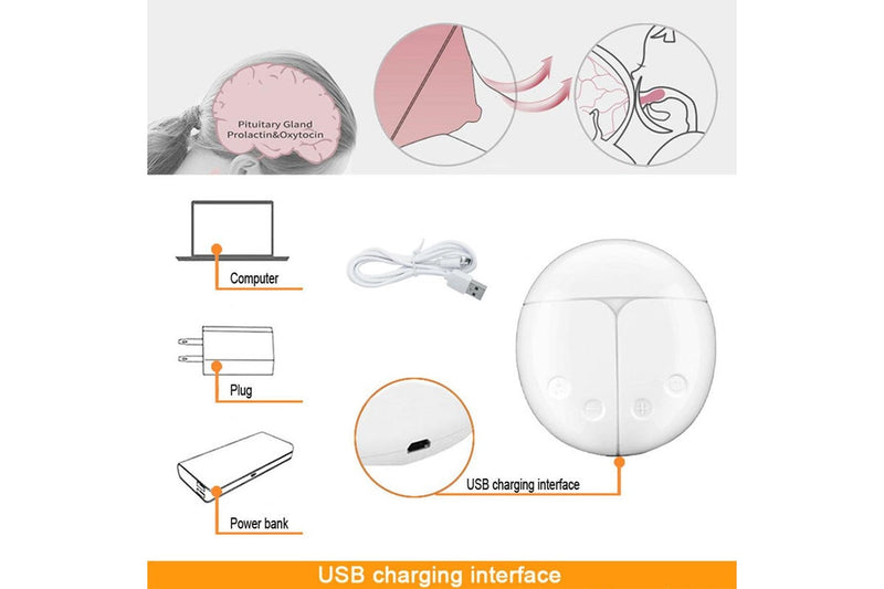 Intelligent Double Electric Breast Pump Automatic Milk Suction Pink