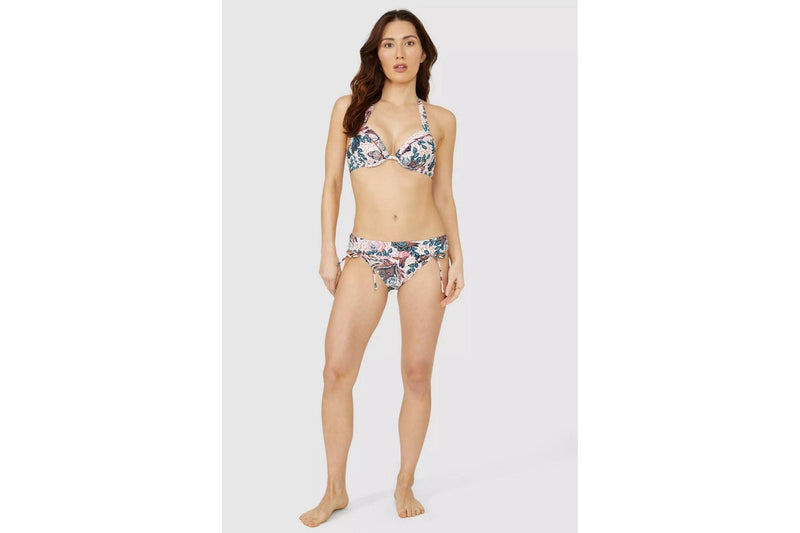 Mantaray Womens/Ladies Savannah Floral Padded Bikini Top (Multicoloured) (34D)