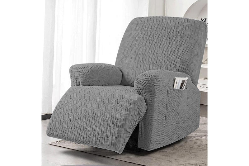 COMFEYA 1 Seater Recliner Cover for Lounge Chair - Gray