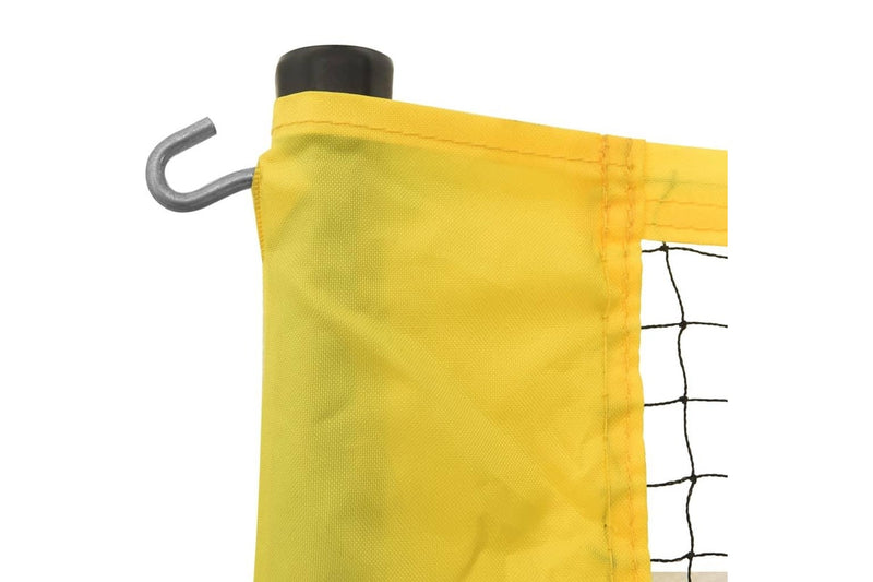 Badminton Net Yellow And Black 600X155 Cm Pe Fabric - One Size