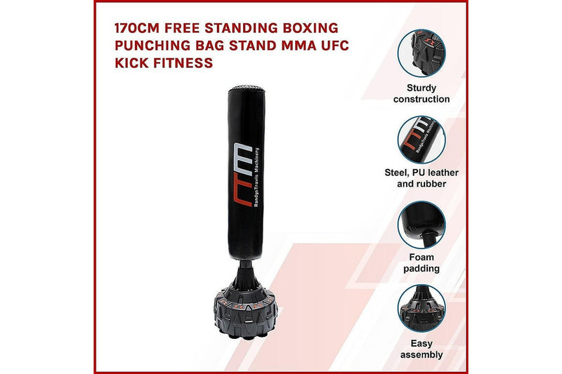 170Cm Free Standing Boxing Punching Bag Mma Ufc Kick Fitness