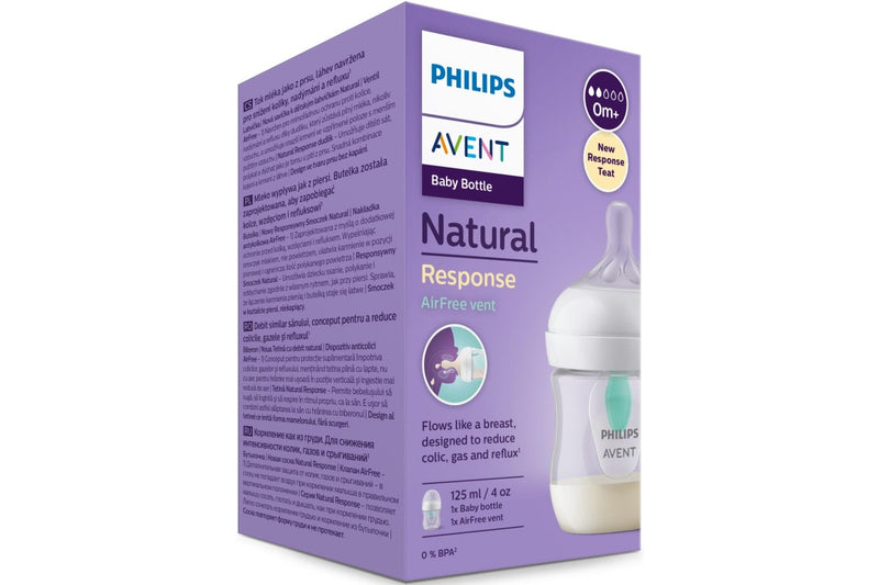 Avent: Natural Response Bottle with Airfree Vent - 125ml (Single)