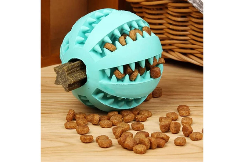 Pet Treat Dispenser Ball - Blue (7cm)