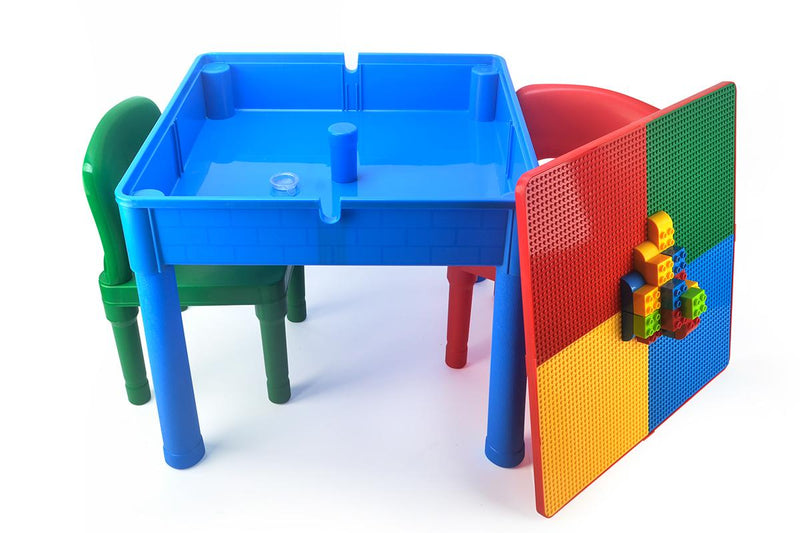 Zoink: Kids Square 3-in-1 Activity Table With 2 Chairs (Primary)