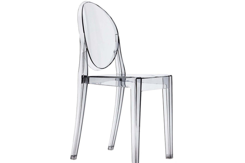 Matt Blatt Set of 2 Philippe Starck Victoria Ghost Chair Replica (Smoke)