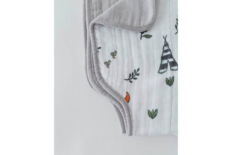 Little Unicorn - Muslin Burp Cloth - Forest Friends