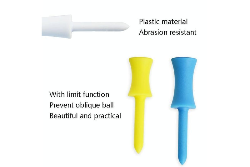 60 Pcs Qt012 Ribbon Needle Golf Plastic Ball Tee - Size 31Mm