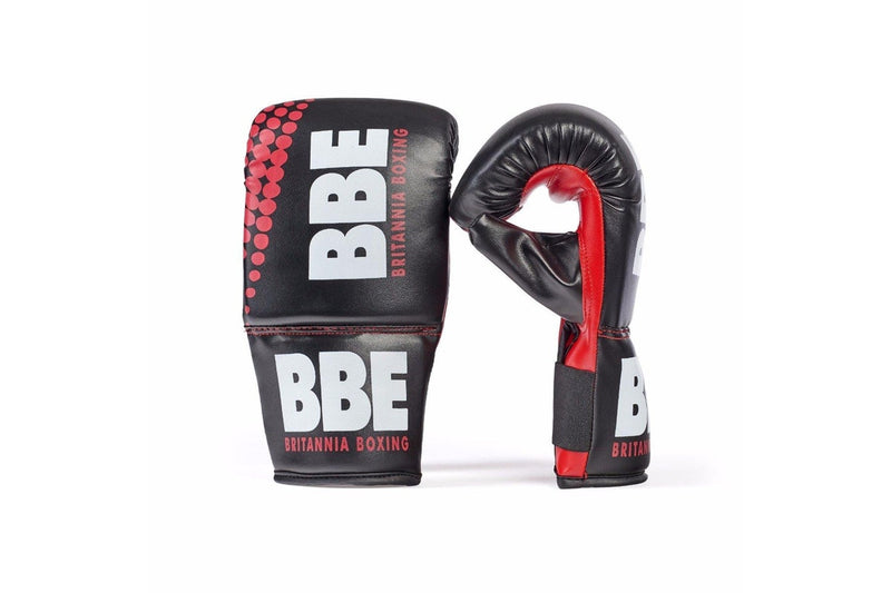 BBE Unisex Adult FS Boxing Mitts (Black/Red) (12oz)