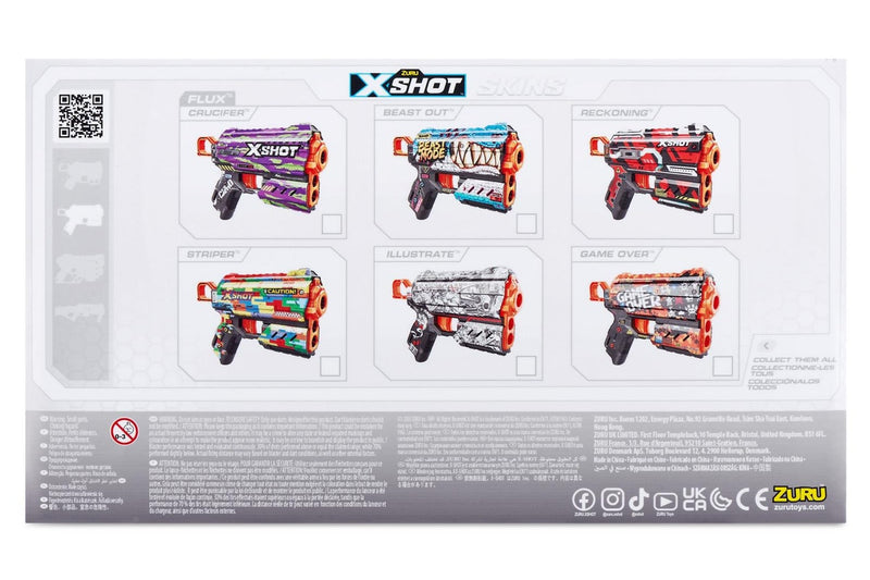 Zuru: X-Shot Skins Menace Blaster - Striper