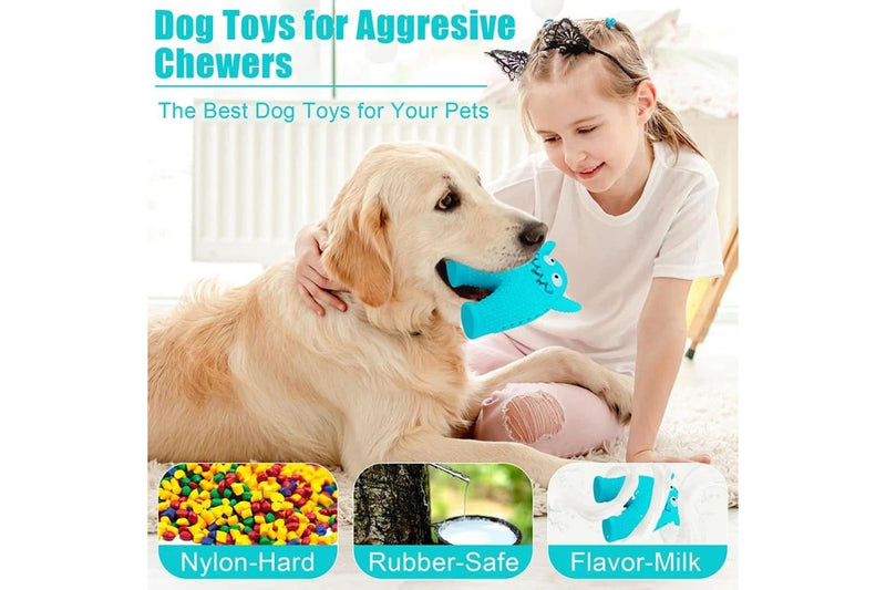 Tough Squeaky Dog Toy Natural Rubber