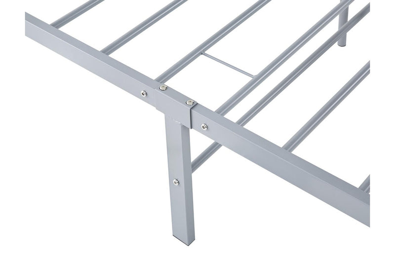 Fraser Country Single Metal Bed Frame - Grey