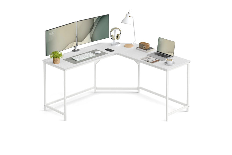 Vasagle L-Shaped Computer Desk - White