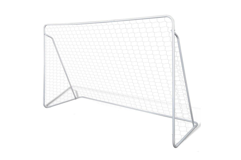 Football Goal Nets Steel 2 Pcs 240X90x150 Cm - One Size