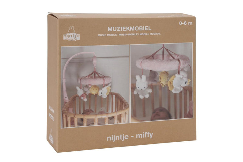 Miffy: Fluffy Musical Mobile - Pink