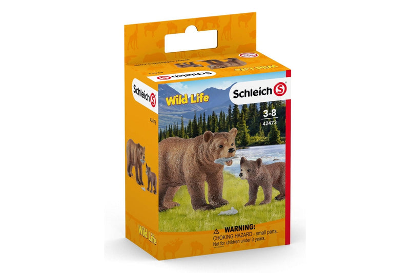 Schleich - Grizzly Bear Mother with Cub