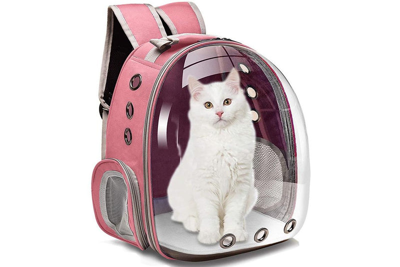 Cat Transparent Bubble Backpack Carrier-Pink