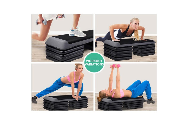 Everfit 4X Aerobic Step Riser Exercise Stepper Block Gym Home Fitness