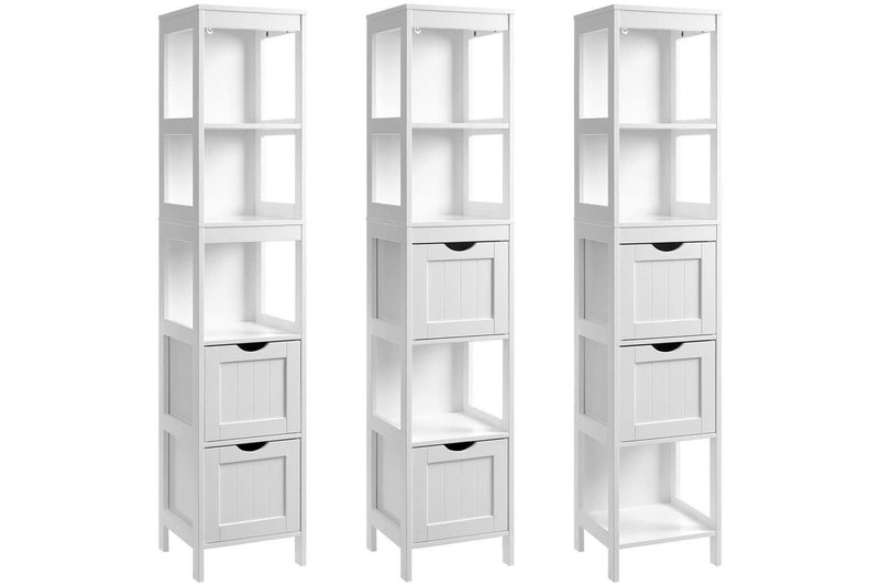 Vasagle Soglio Bathroom Tall Cabinet Linen Tower