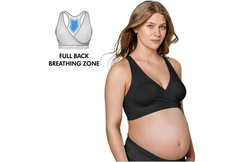 Medela: Keep Cool Sleep Maternity/Nursing Bra - Black (Small)