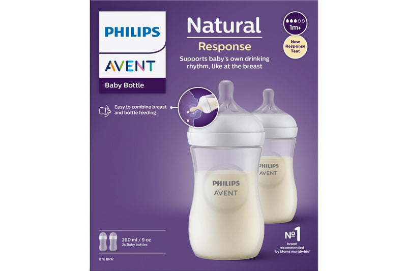 Avent: Natural Response Bottle - 260ml (2 Pack)