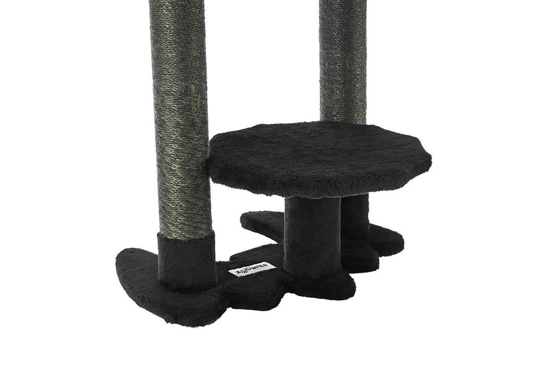 Zoomies Gothic Black - Medium Cat Scratching Post Tree - 65cm