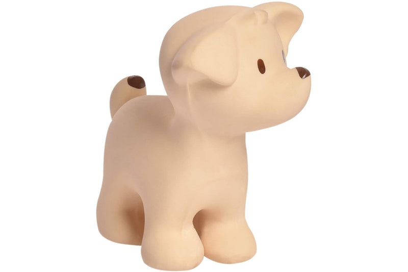 Tikiri: Natural Rubber Rattle & Bath Toy - Puppy