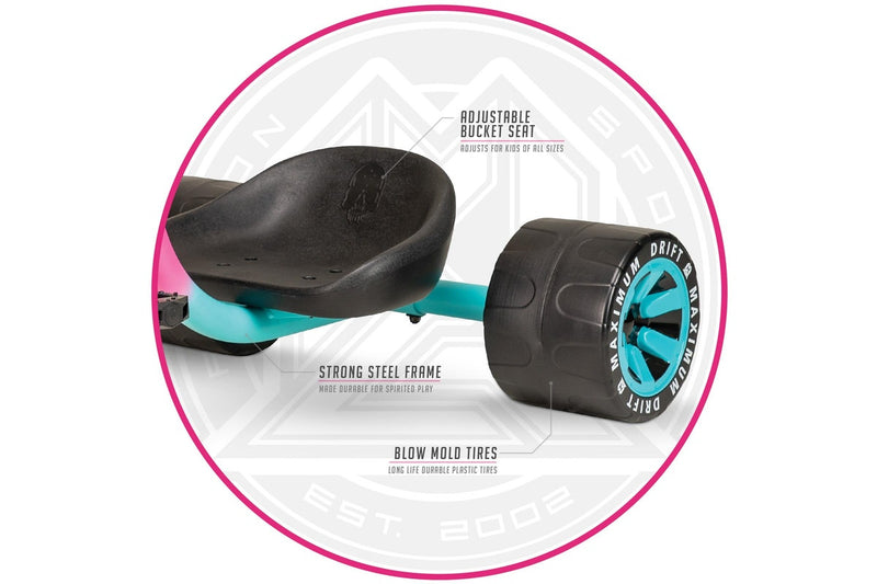 Madd Gear Mini Drift Trike - Pink / Teal